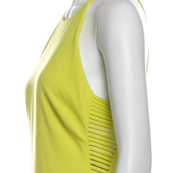Badgely Mischka Yellow Halterneck Strappy Dress - Picture 6 of 9
